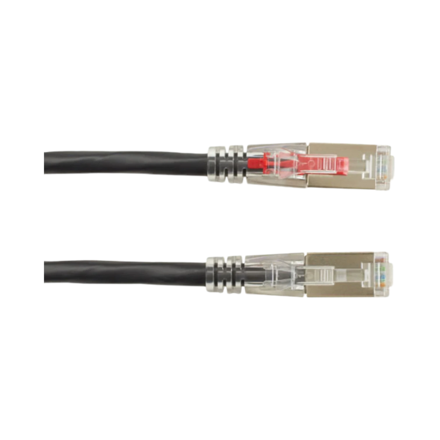 Black Box 20ft GigaTrue 3 CAT6 Locking Snagless Shielded Ethernet Cable (Black) — Being Shipped