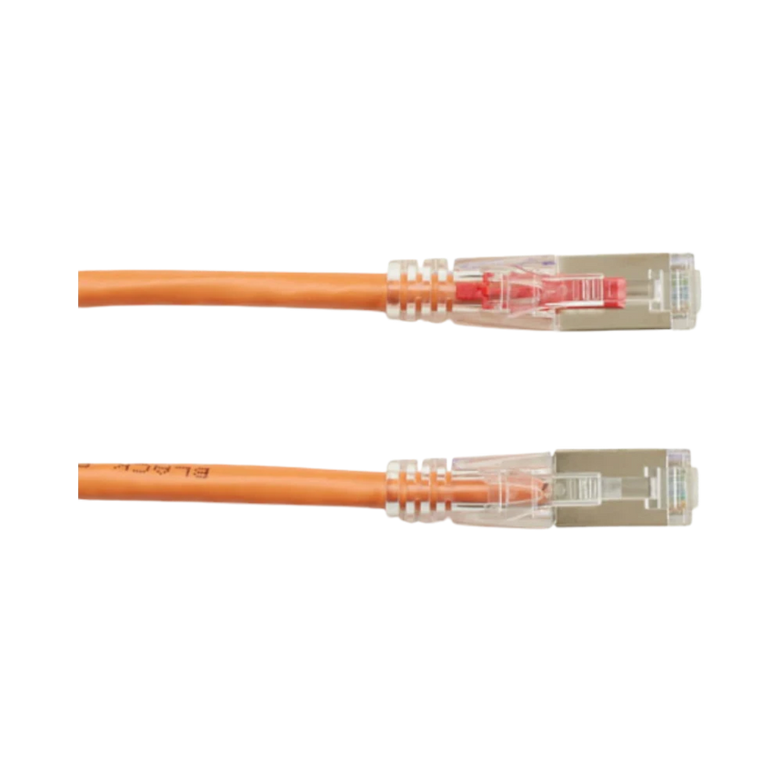 Black Box 2ft GigaTrue 3 CAT6 Shielded Ethernet Patch Cable (Orange) — Being Shipped