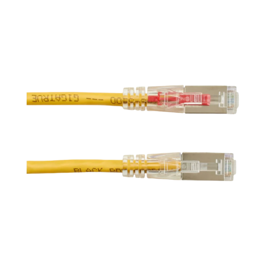 Black Box 5ft GigaTrue 3 CAT6 Locking Shielded Ethernet Cable (Yellow) — Being Shipped