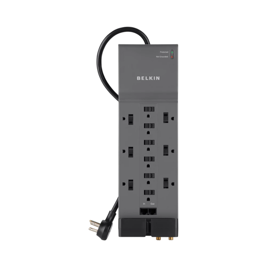 Belkin 10ft 12-Outlet Surge Protector (Black) — Being Shipped