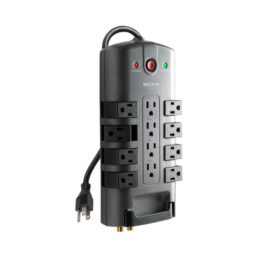 Belkin 12-Outlet 5-Pack Surge Protector with 8ft Cord (Gray) — Being Shipped