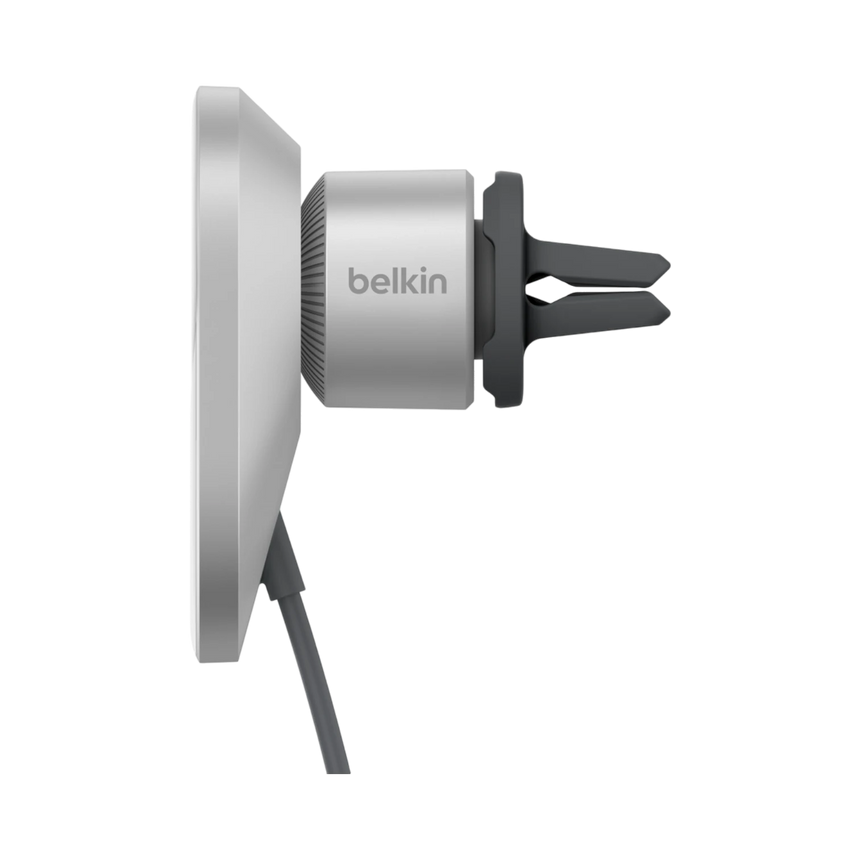 Belkin BoostCharge Pro Wireless MagSafe Car Charger Mount (Silver) — Being Shipped