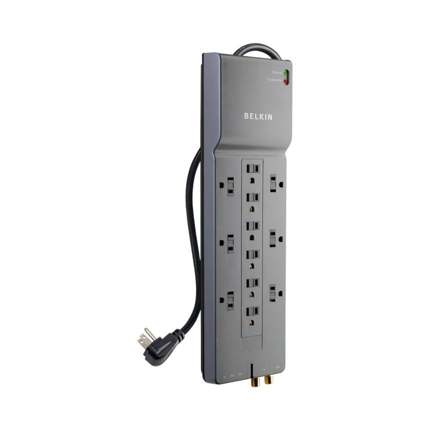 Belkin 3-Pack 12-Outlet Surge Protector with 8ft Cord (Gray) — Being Shipped