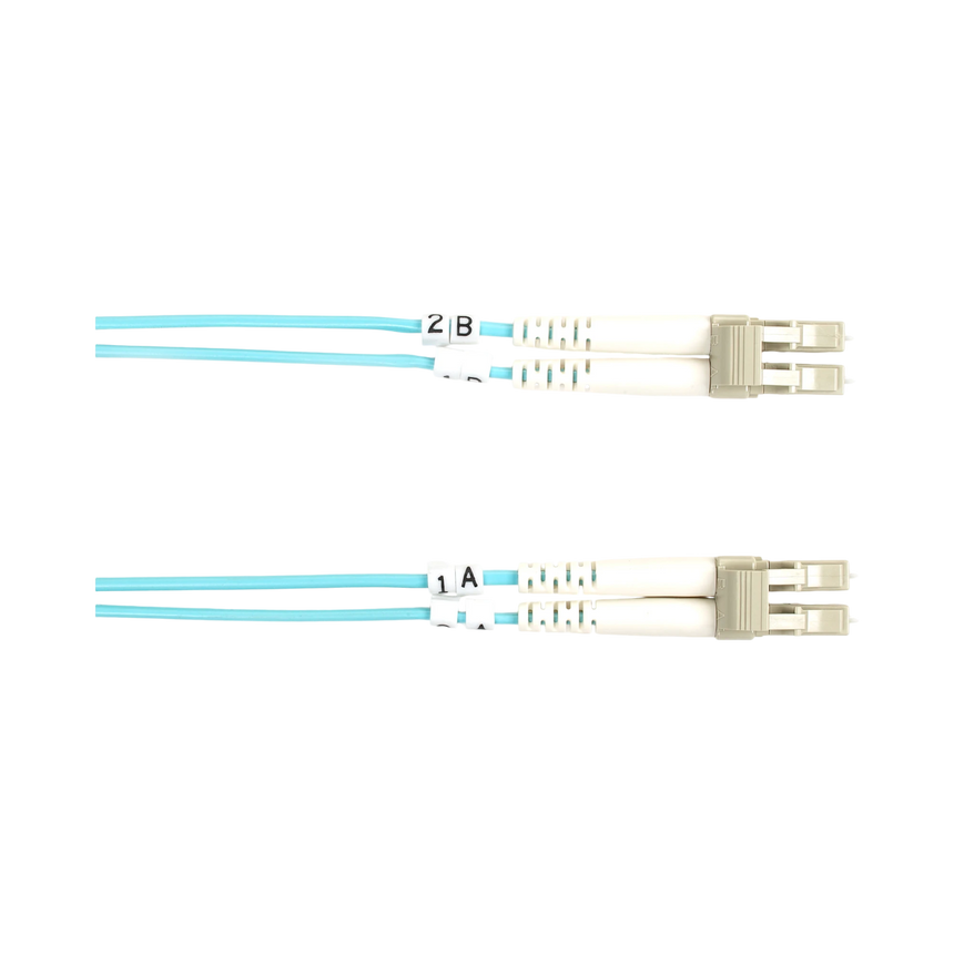 Black Box 9.8ft OM3 50/125 Fiber Optic Patch Cable LC to LC (Aqua) — Being Shipped
