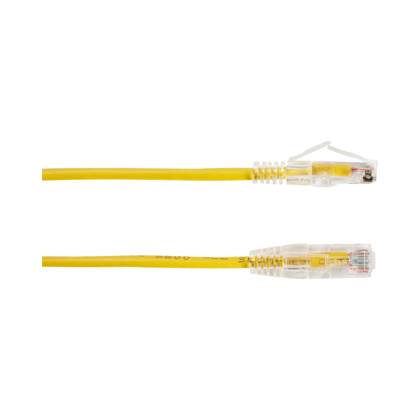 Black Box 2ft Slim-Net Yellow CAT6A Ethernet Patch Cable (Yellow) — Being Shipped