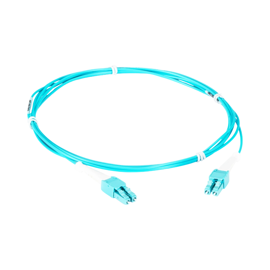 Black Box 9.8ft LC-LC OM4 Multimode Fiber Optic Patch Cable (Aqua) — Being Shipped