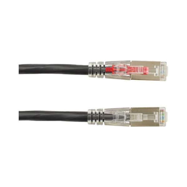 Black Box 3ft GigaTrue 3 CAT6 3 Ft Shielded Patch Cable (Black) — Being Shipped
