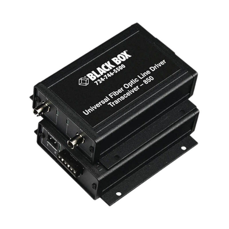 Black Box Async RS232/RS422/RS485 Fiber Extender ST Singlemode — Being Shipped