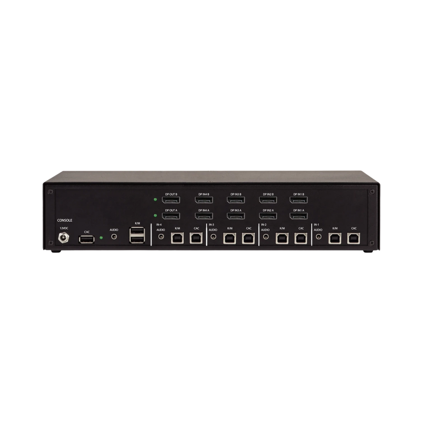Black Box Secure NIAP 4-Port Dual-Monitor 4.0 KVM Switch — Being Shipped