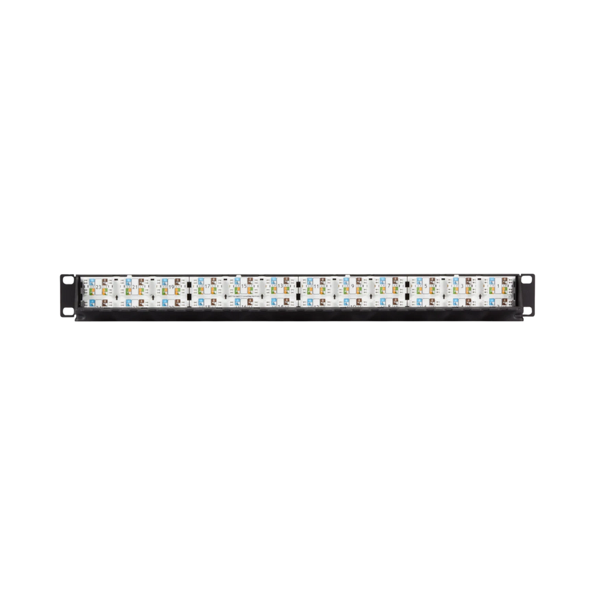 Black Box CAT6A 24-Port Rackmount Patch Panel 1U PoE+ — Being Shipped