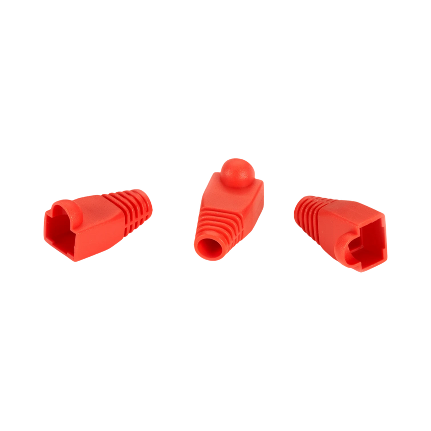 Black Box 50-Pack Snagless Cable Boots for RJ-45 Cables (Red) — Being Shipped