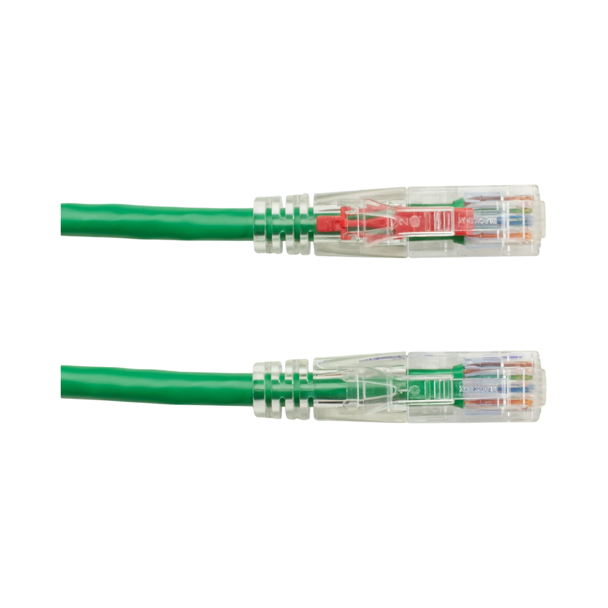 Black Box 10ft GigaTrue 3 CAT6 Lockable Ethernet Patch Cable (Green) — Being Shipped
