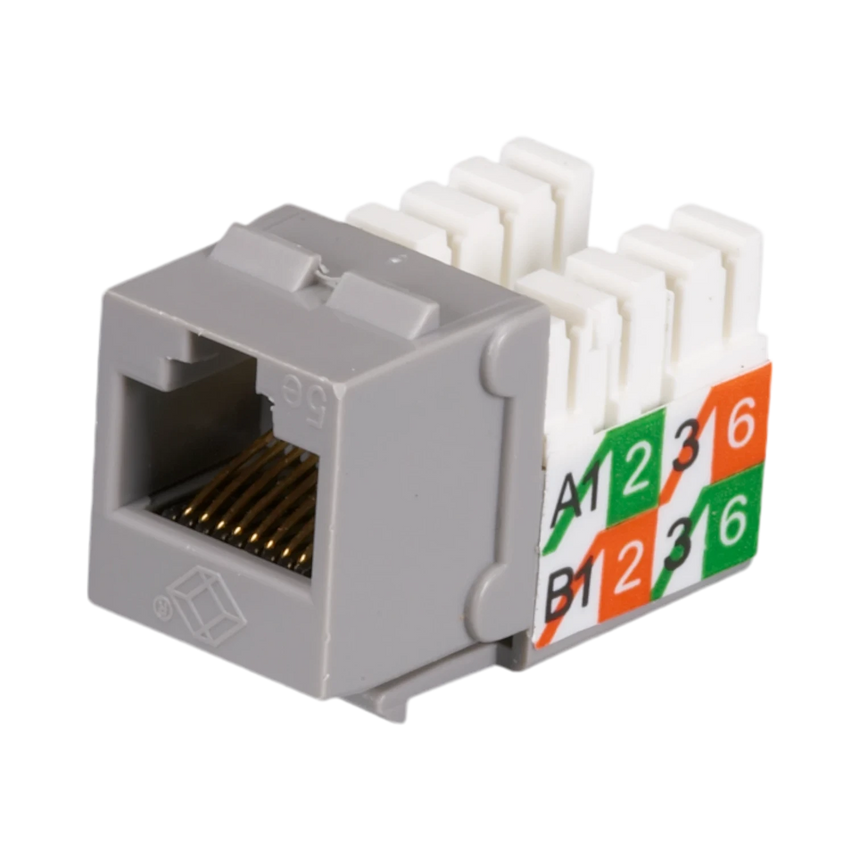 Black Box CAT5e Keystone Jack Unshielded (Gray) — Being Shipped