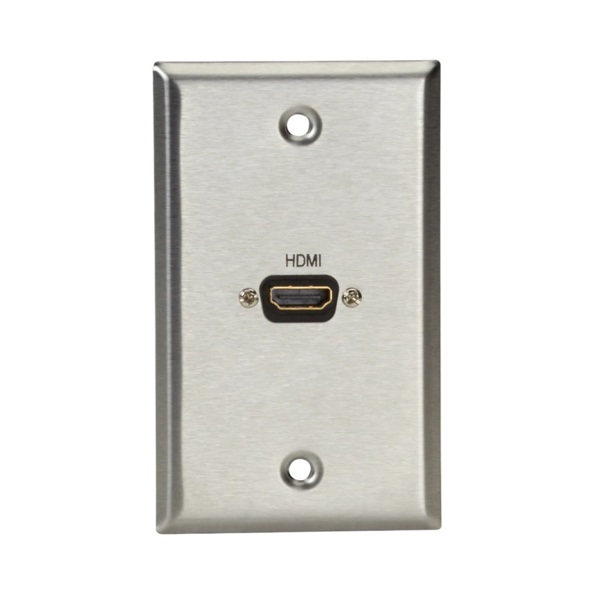 Black Box Stainless Steel Female to Female HDMI Wallplate — Being Shipped