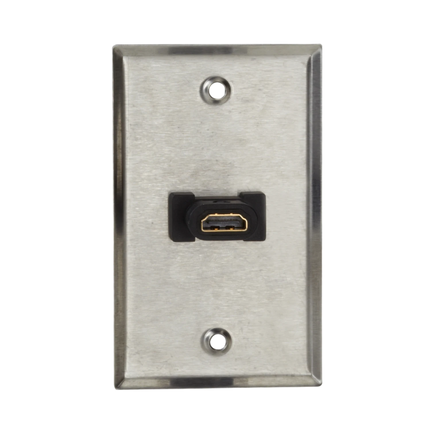 Black Box Stainless Steel Female to Female HDMI Wallplate — Being Shipped