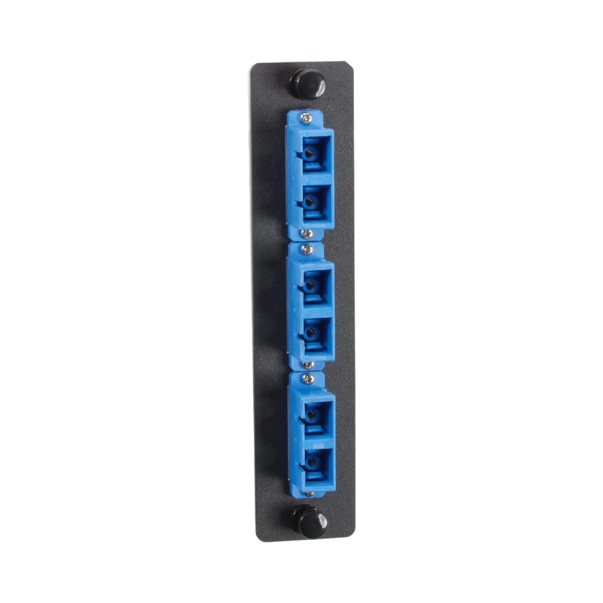 Black Box Low-Density Singlemode 3-SC Duplex Fiber Adapter Panel — Being Shipped