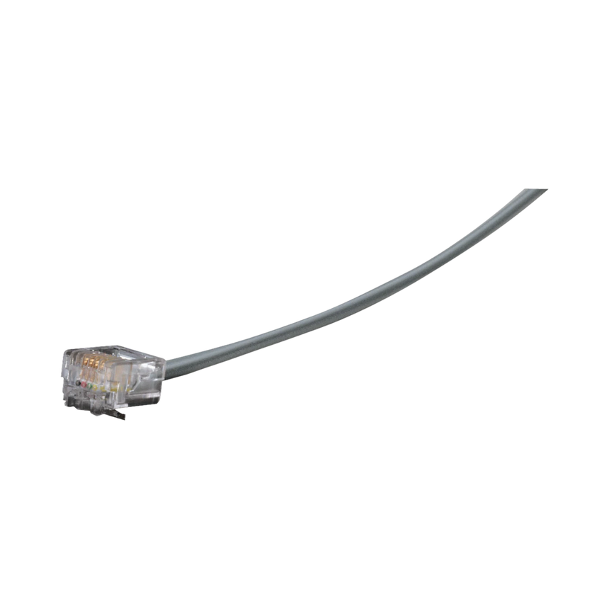 Black Box 7ft Flat Satin Telco Patch Cable for Voice & Data (Gray) — Being Shipped