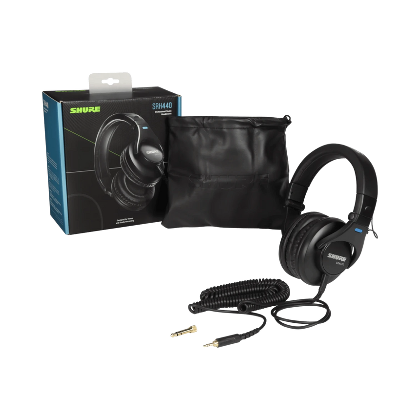 Shure SRH440 Closed-Back Over-Ear Studio Headphones — Being Shipped