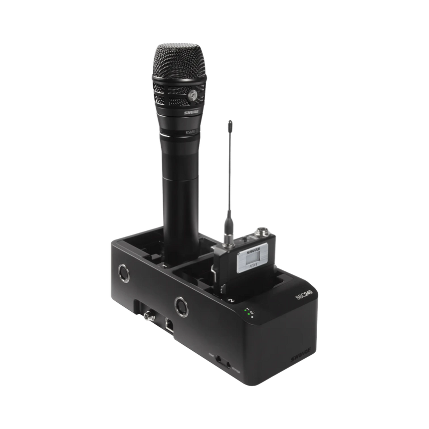 Shure SBC240-US Two-Bay Networked Docking Charger & PS60 Power Supply — Being Shipped