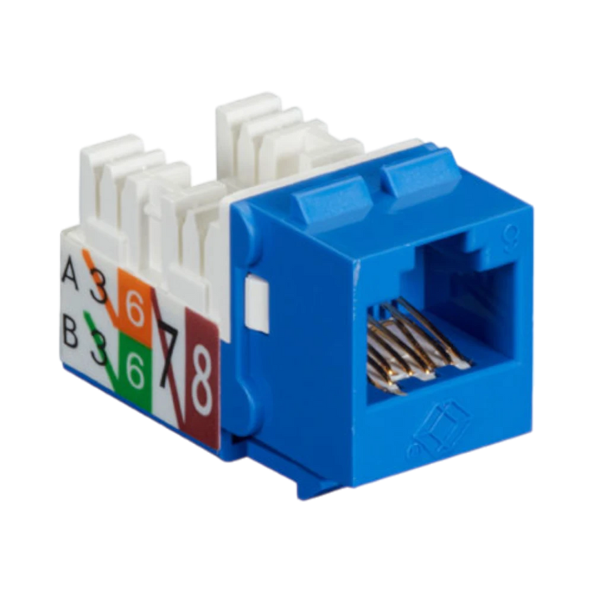 Black Box 25-Pack CAT6 Unshielded Keystone Jack (Blue) — Being Shipped