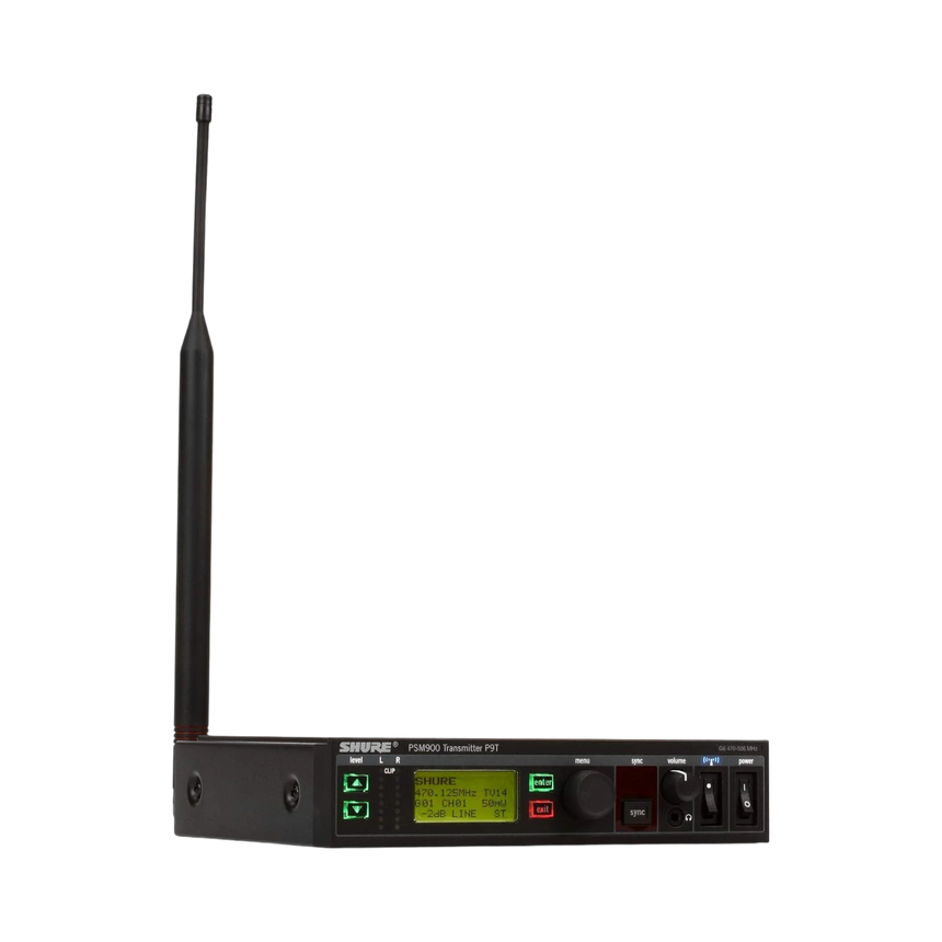 Shure P9T Wireless Transmitter for PSM 900 In-Ear Personal Monitoring System (G6: 470 to 506 MHz) — Being Shipped