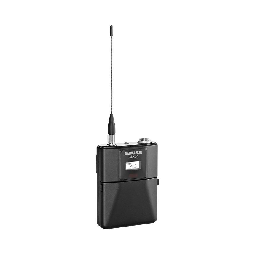 Shure QLXD1 Digital Wireless Bodypack Transmitter (V50: 174 to 216 MHz) — Being Shipped