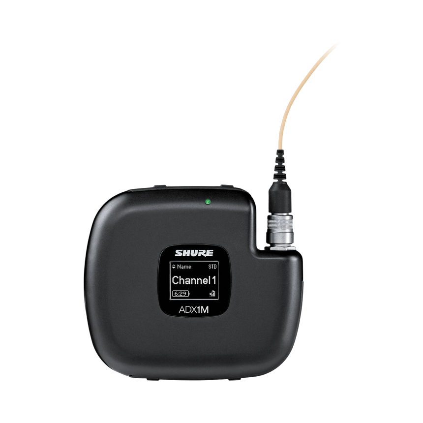 Shure ADX1M Digital Micro Bodypack Wireless Transmitter (G57: 470 to 608 MHz) — Being Shipped
