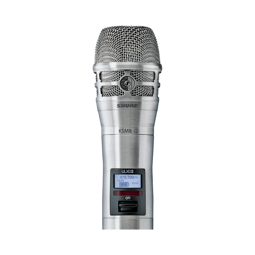 Shure ULXD2/K8N Digital Handheld Wireless Microphone Transmitter with KSM8 Capsule — Being Shipped