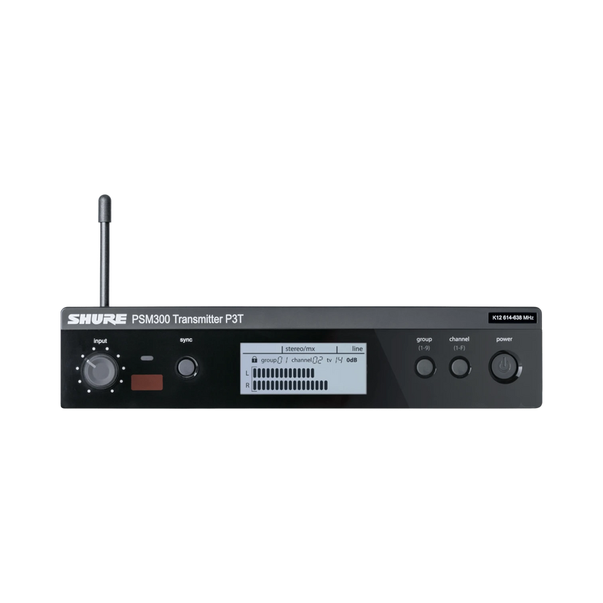 Shure P3T Wireless Transmitter for PSM300 (J13: 566-590 MHz) — Being Shipped