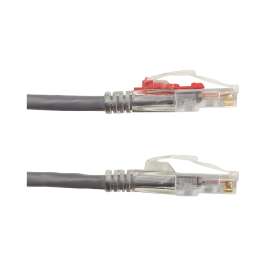 Black Box 3ft GigaTrue 3 Cat6 550MHz Lockable Ethernet Cable (Gray) — Being Shipped