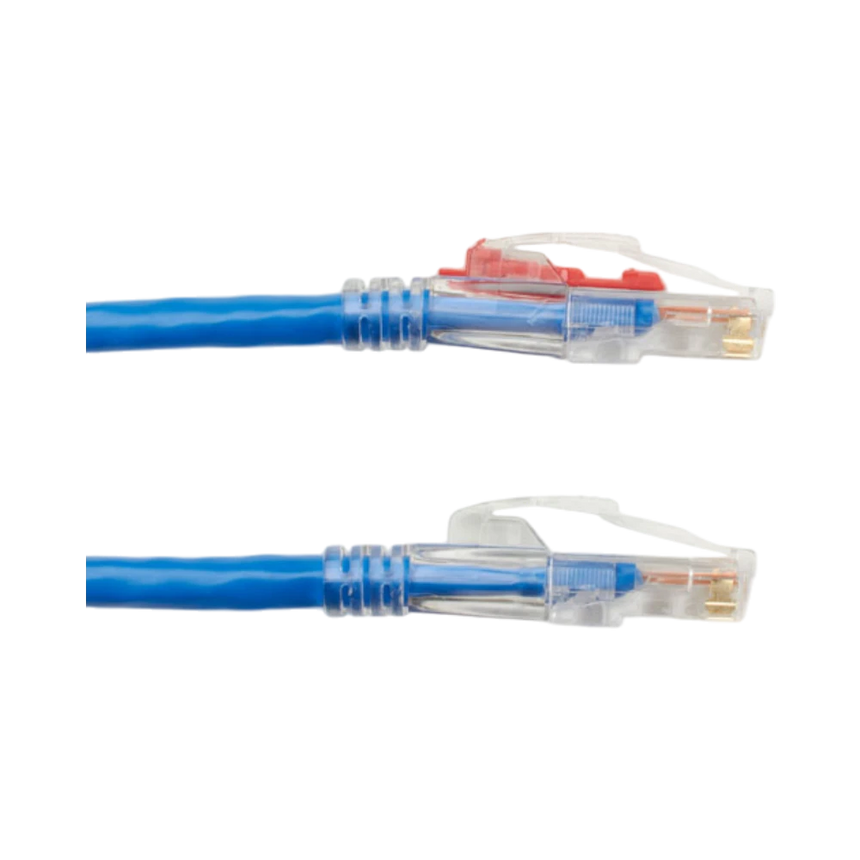 Black Box 5ft GigaTrue 3 CAT6 Lockable Patch Cable (Blue) — Being Shipped