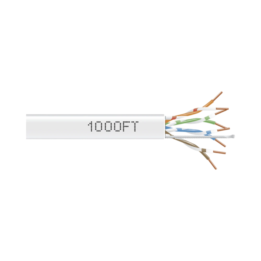 Black Box 1000ft CAT5e 350-MHz UTP Ethernet Cable (White) — Being Shipped