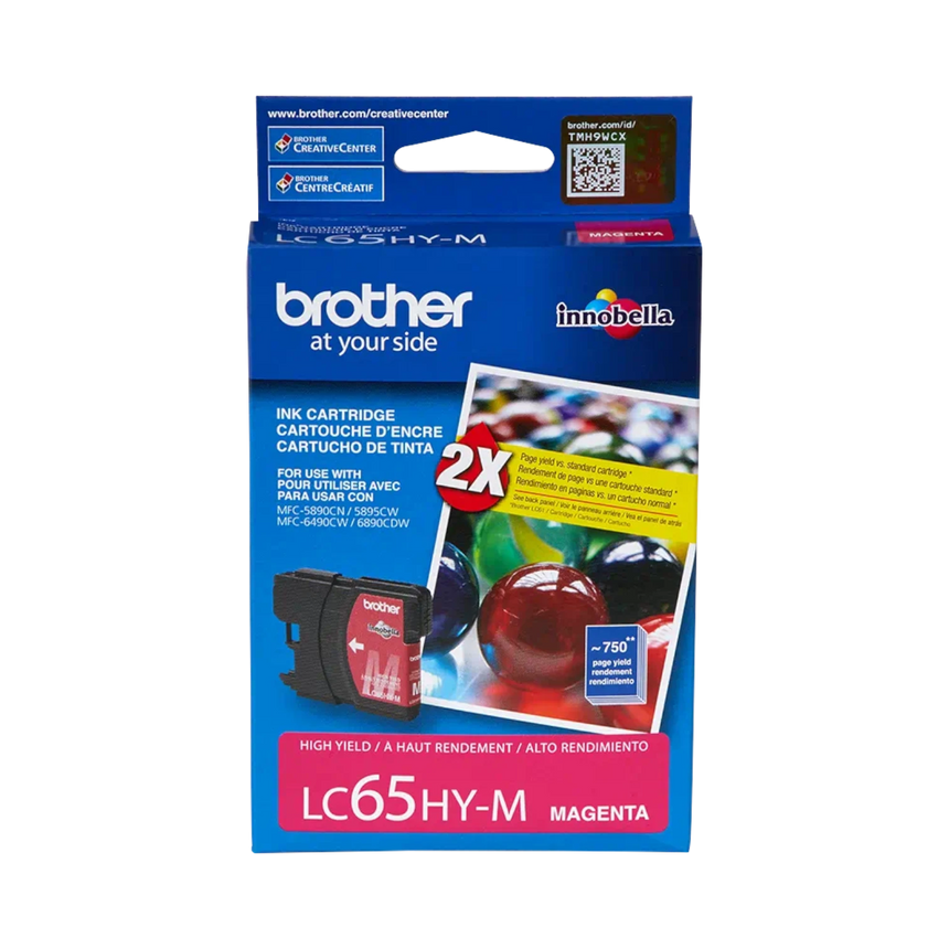 Brother LC65HYM High-Yield Magenta Ink Cartridge — Being Shipped