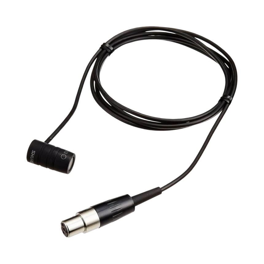 Shure WL183 Omnidirectional Lavalier Microphone with TA4F Connector (Black) — Being Shipped