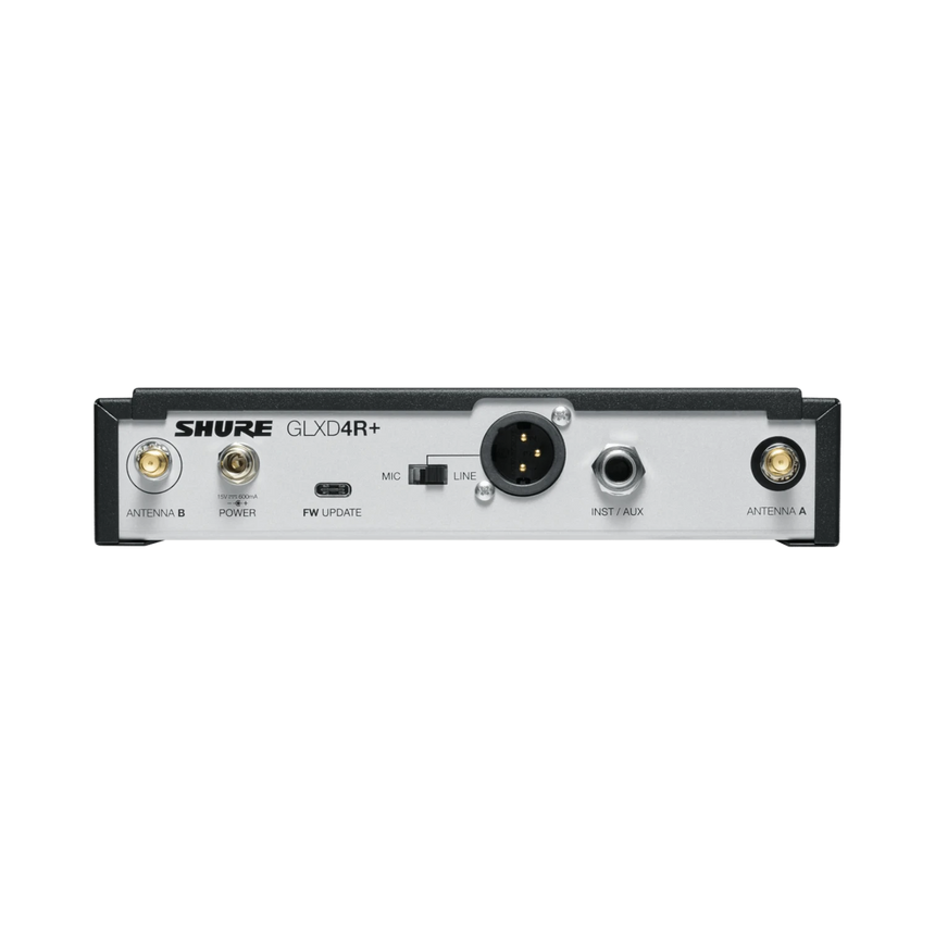 Shure GLXD24R+ Dual-Band Wireless Vocal Rack System with SM58 Microphone — Being Shipped