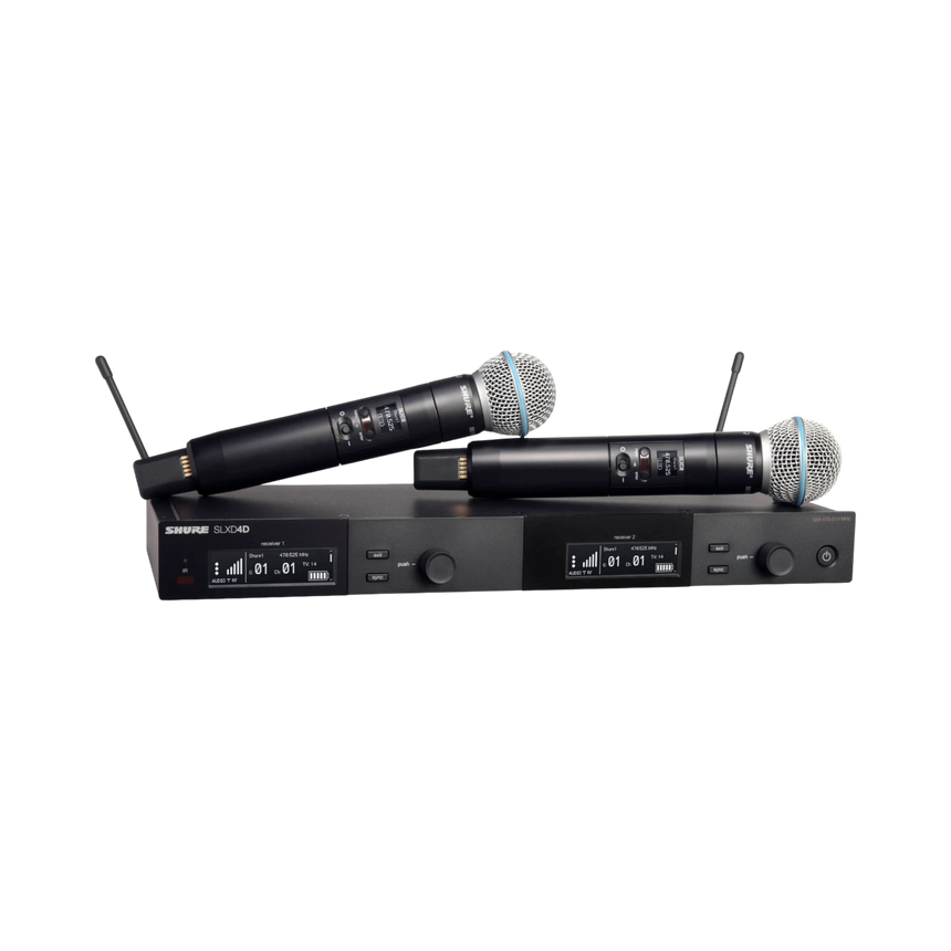 Shure SLXD24D/B58 Dual-Channel Digital Wireless Handheld Microphone System — Being Shipped