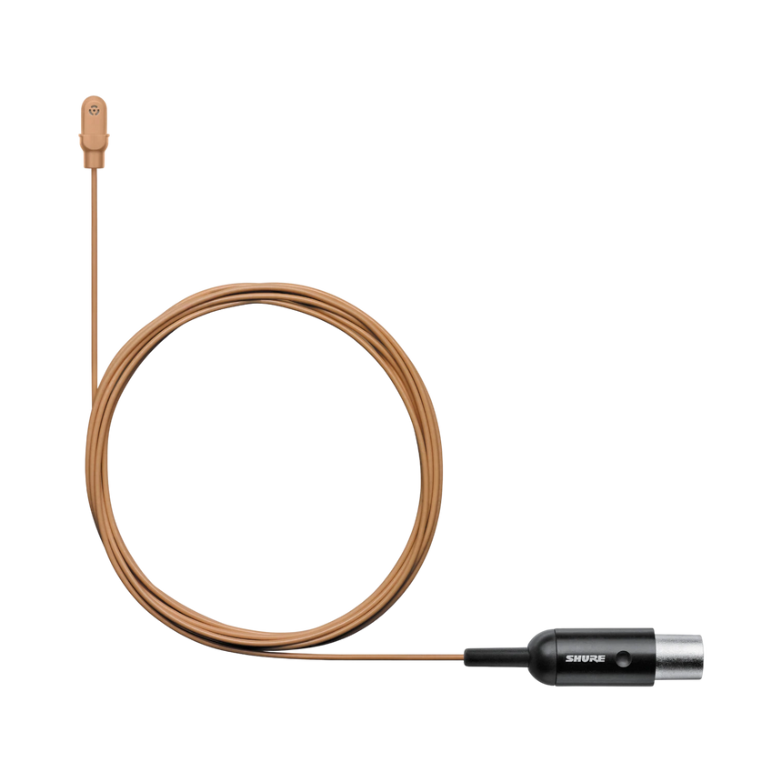 Shure DL4 DuraPlex Omnidirectional Miniature Lavalier Microphone (Cocoa, TA4F) — Being Shipped