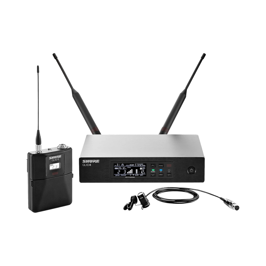 Shure QLXD14/84 Digital Wireless Supercardioid Lavalier Microphone System — Being Shipped
