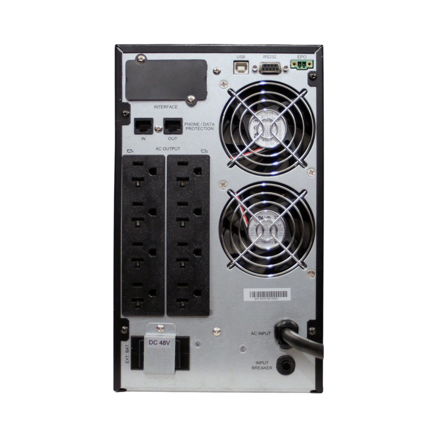Minuteman UPS 2000 VA 8x NEMA 5-15/20R outlets On-Line Tower UPS — Being Shipped