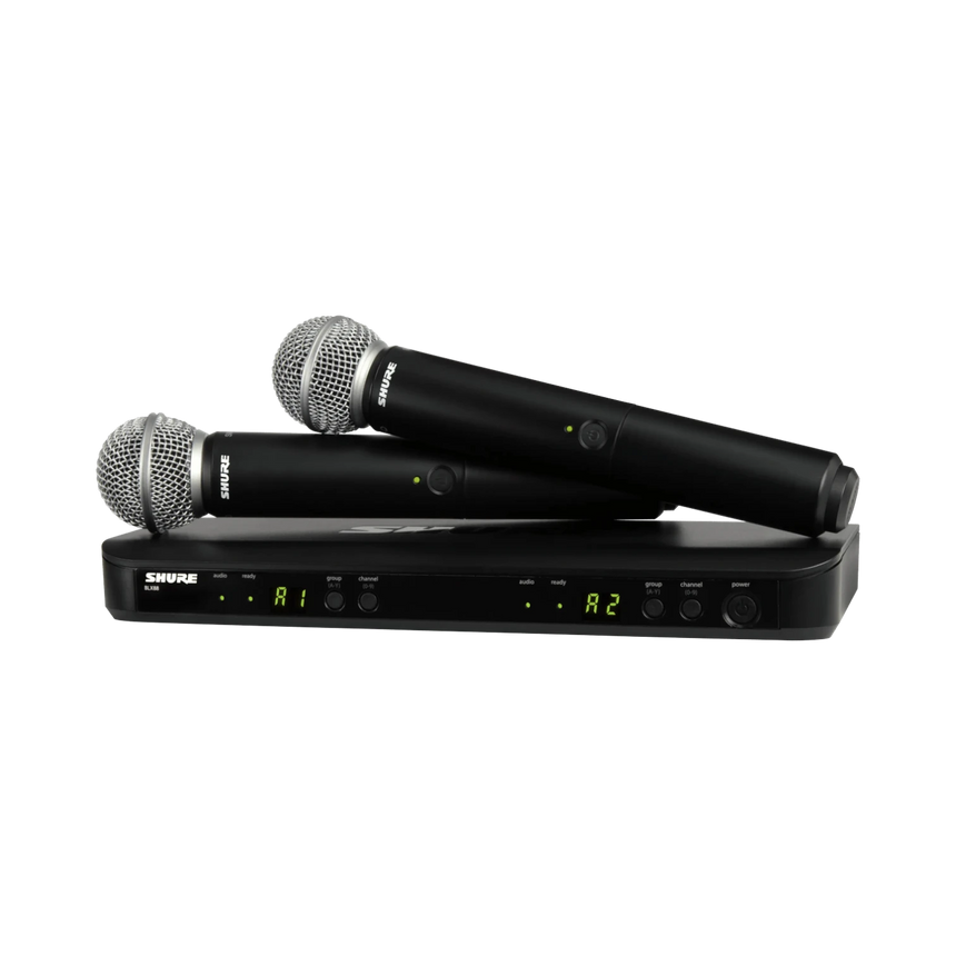 Shure BLX288/SM58 Dual-Channel Wireless Handheld Microphone System with SM58 Capsules — Being Shipped