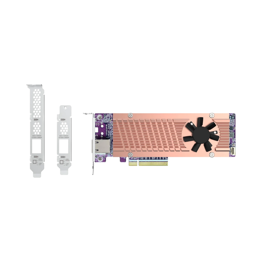 QNAP QM2-2P410G1T Dual M.2 2280 PCIe NVMe SSD & 10GbE Expansion Card — Being Shipped