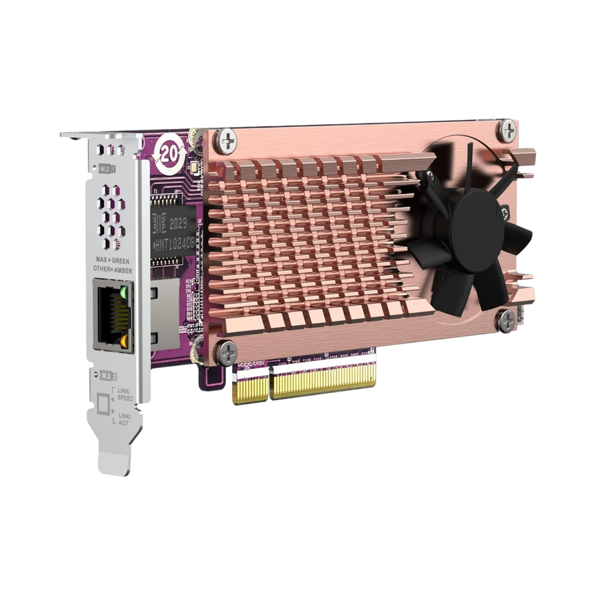 QNAP QM2-2P10G1TB Dual M.2 2280 PCIe NVMe SSD & 10GbE Expansion Card — Being Shipped