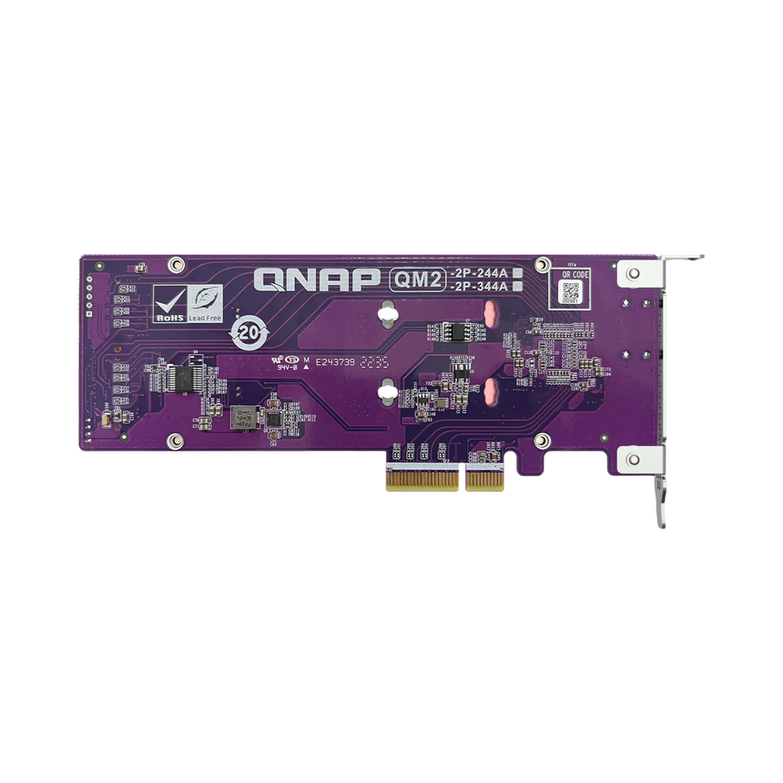 QNAP Dual M.2 22110/2280 PCIe Gen3 x4 NVMe SSD Expansion Card — Being Shipped