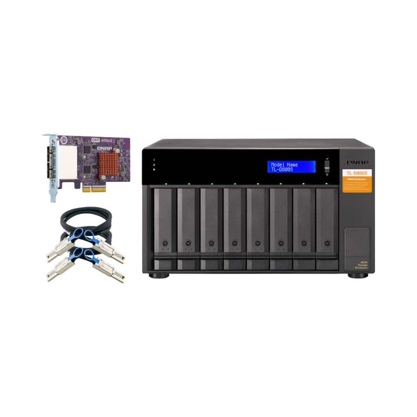 QNAP 8-Bay SATA JBOD Enclosure for NAS & PCs — Being Shipped