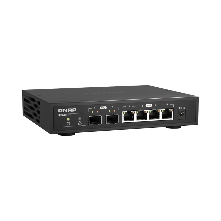 QNAP QSW-2104-2S 6-Port 10GbE/2.5GbE Unmanaged Switch — Being Shipped