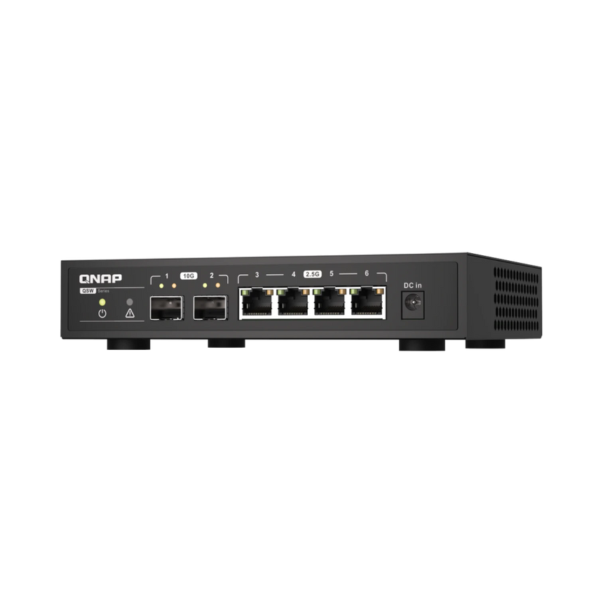 QNAP QSW-2104-2S 6-Port 10GbE/2.5GbE Unmanaged Switch — Being Shipped