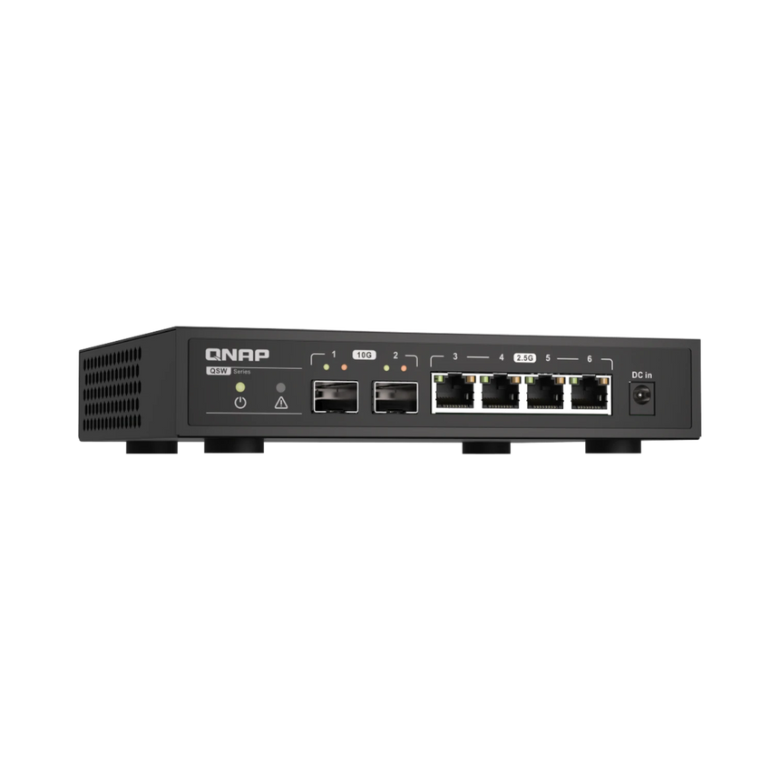QNAP QSW-2104-2S 6-Port 10GbE/2.5GbE Unmanaged Switch — Being Shipped