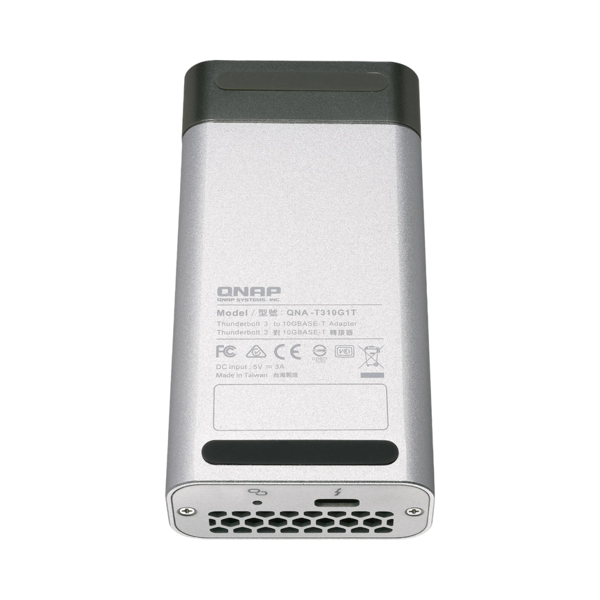 QNAP Thunderbolt 3 to 10 Gb/s NBASE-T RJ45 Adapter (Silver/Black) — Being Shipped