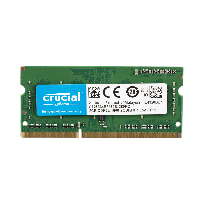 Crucial 2GB DDR3L 1600MHz SO-DIMM Laptop Memory Module — Being Shipped