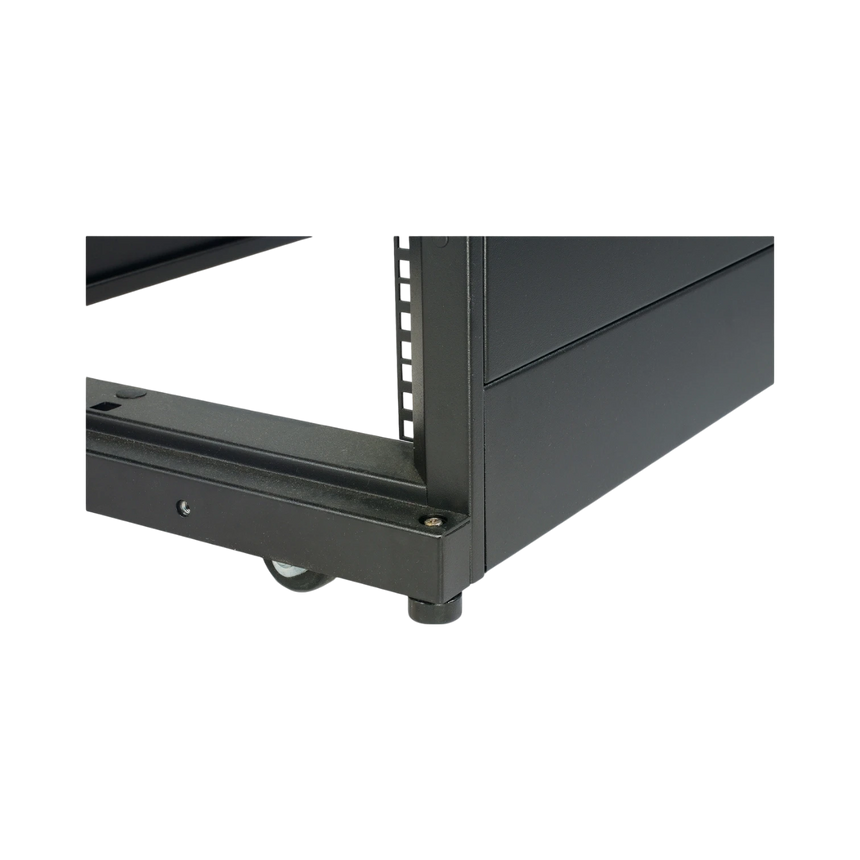 APC NetShelter SX, Networking Rack Enclosure, 42U, Black, 1991H x 750W x 1070D mm with Casters, Feet, Vertical Cable Managers, Side Panels — Being Shipped